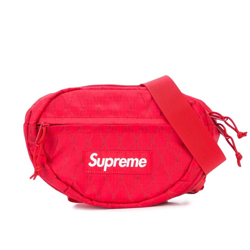 AUTHENTIC SUPREME red waist bag